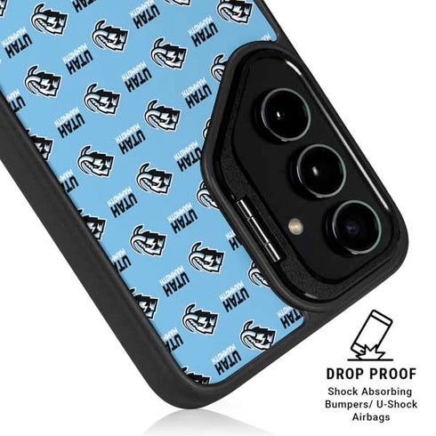 NHL Utah Mammoth Logo Pattern Galaxy S25 Ultra Kickstand Case